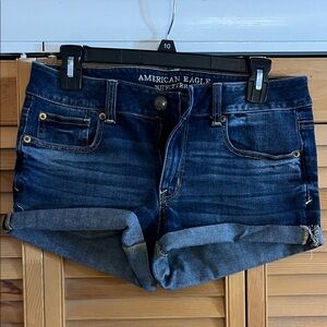 American Eagle Outfitters Dark Blue Denim Shorts
